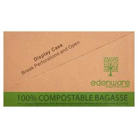 Edenware Bagasse Burger Box 6"x6" 50pcs x 8 (400pcs)
