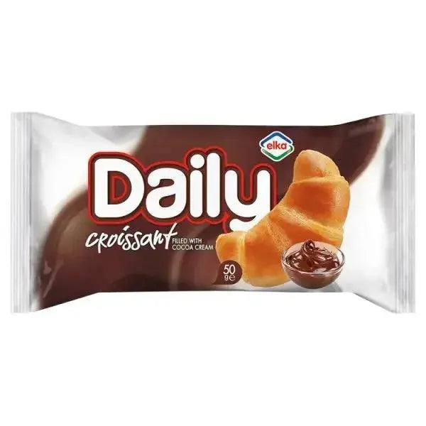 Elka Daily Croissant with Cocoa Cream Filling 50g (Case of 20)