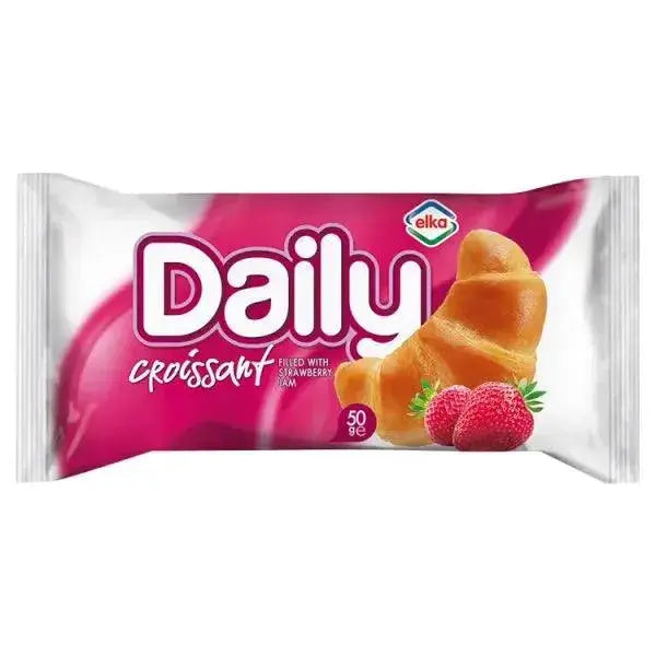Elka Daily Croissant with Strawberry Filling 50g(Case of 20)