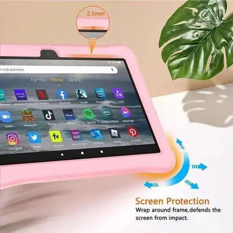 Epicgadget Pink Case for 7" Kindle Fire HD Tablet, with screen protector & stylus, New