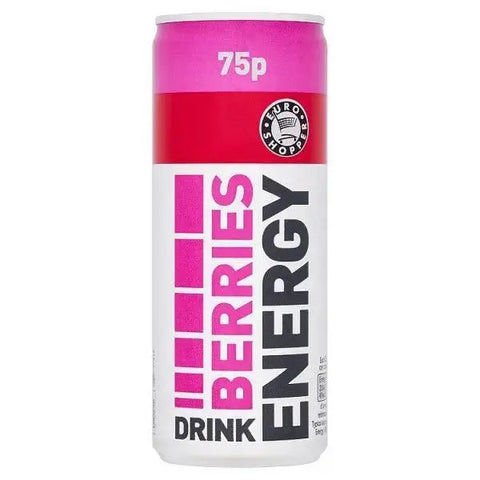 Euro Shopper Berries Energy Drink 250ml (Case of 24)