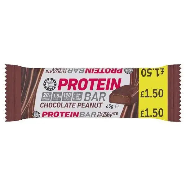 Euro Shopper Chocolate Peanut Protein Bar 65g (Case of 12)