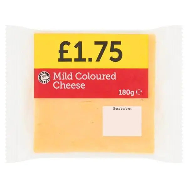Euro Shopper Mild Coloured Cheese 180g (Case of 12)