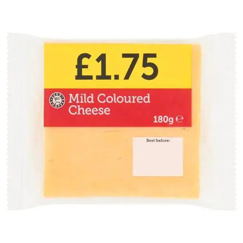Euro Shopper Mild Coloured Cheese 180g (Case of 12)