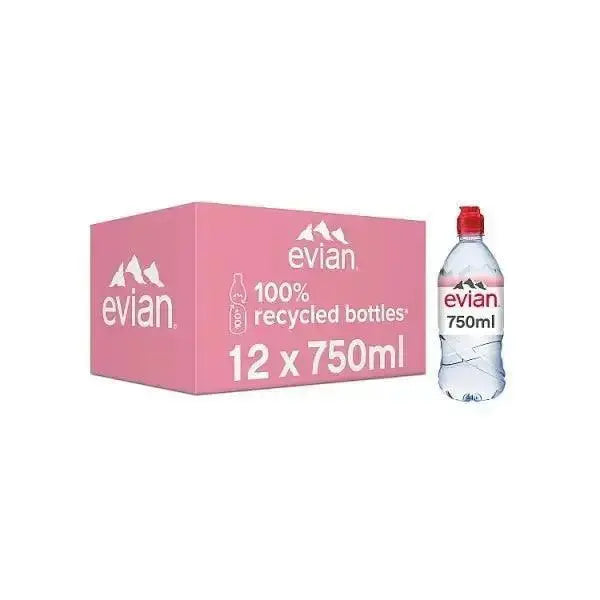 Evian Natural Mineral Evian Natural Mineral Water 75cl (Case of 12) 75cl (Case of 12)