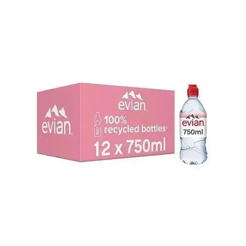Evian Natural Mineral Evian Natural Mineral Water 75cl (Case of 12) 75cl (Case of 12)