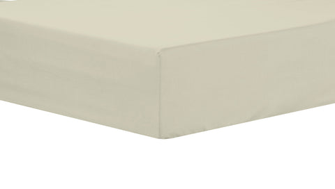 OLIVIA ROCCO Extra Deep Pocket Fitted Sheet Indus Valley Cotton Linen Blend OEKO TEX Certified for Thick Mattresses in Multiple Colours
