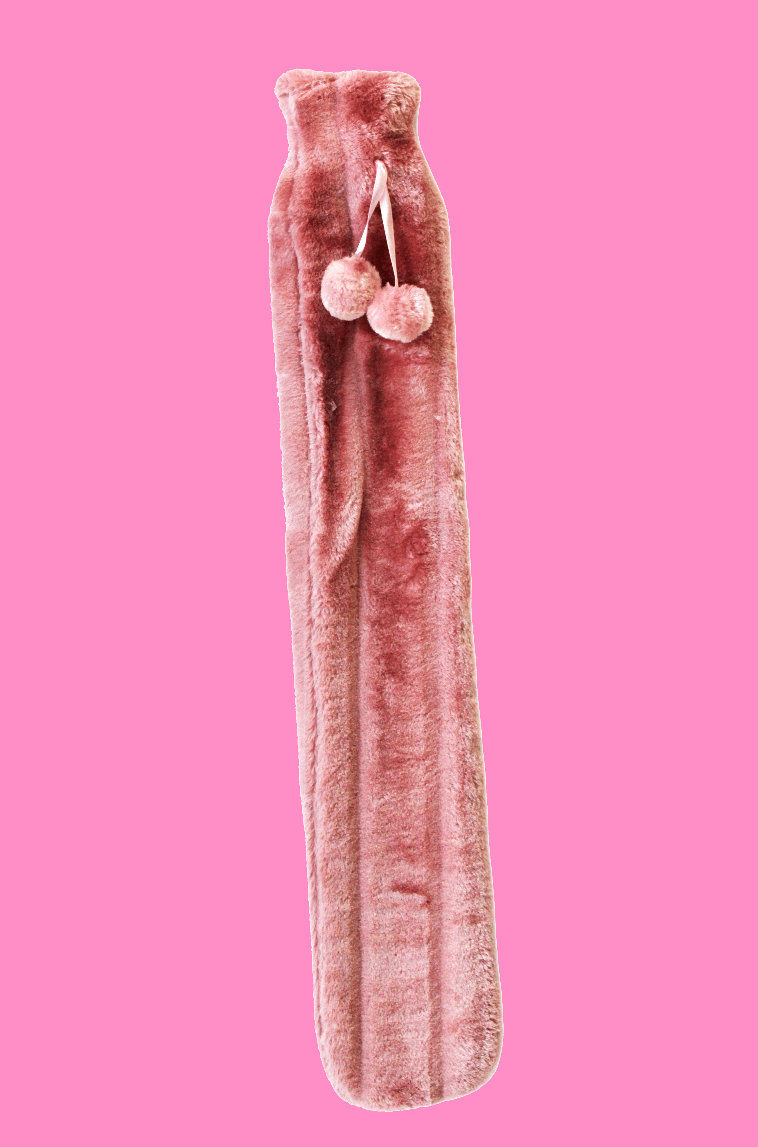 OLIVIA ROCCO Extra Long 2L Hot Water Bottle With Plush Faux Fur Cover Natural Rubber UK Safe Tested Cosy Gift For Adults And Kids