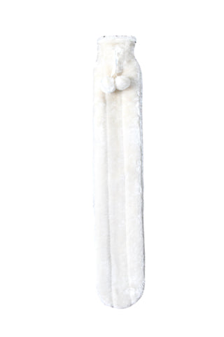 OLIVIA ROCCO Extra Long 2L Hot Water Bottle With Plush Faux Fur Cover Natural Rubber UK Safe Tested Cosy Gift For Adults And Kids