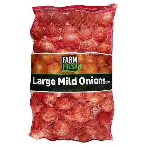 Farm Fresh Large Mild Onions 20kg