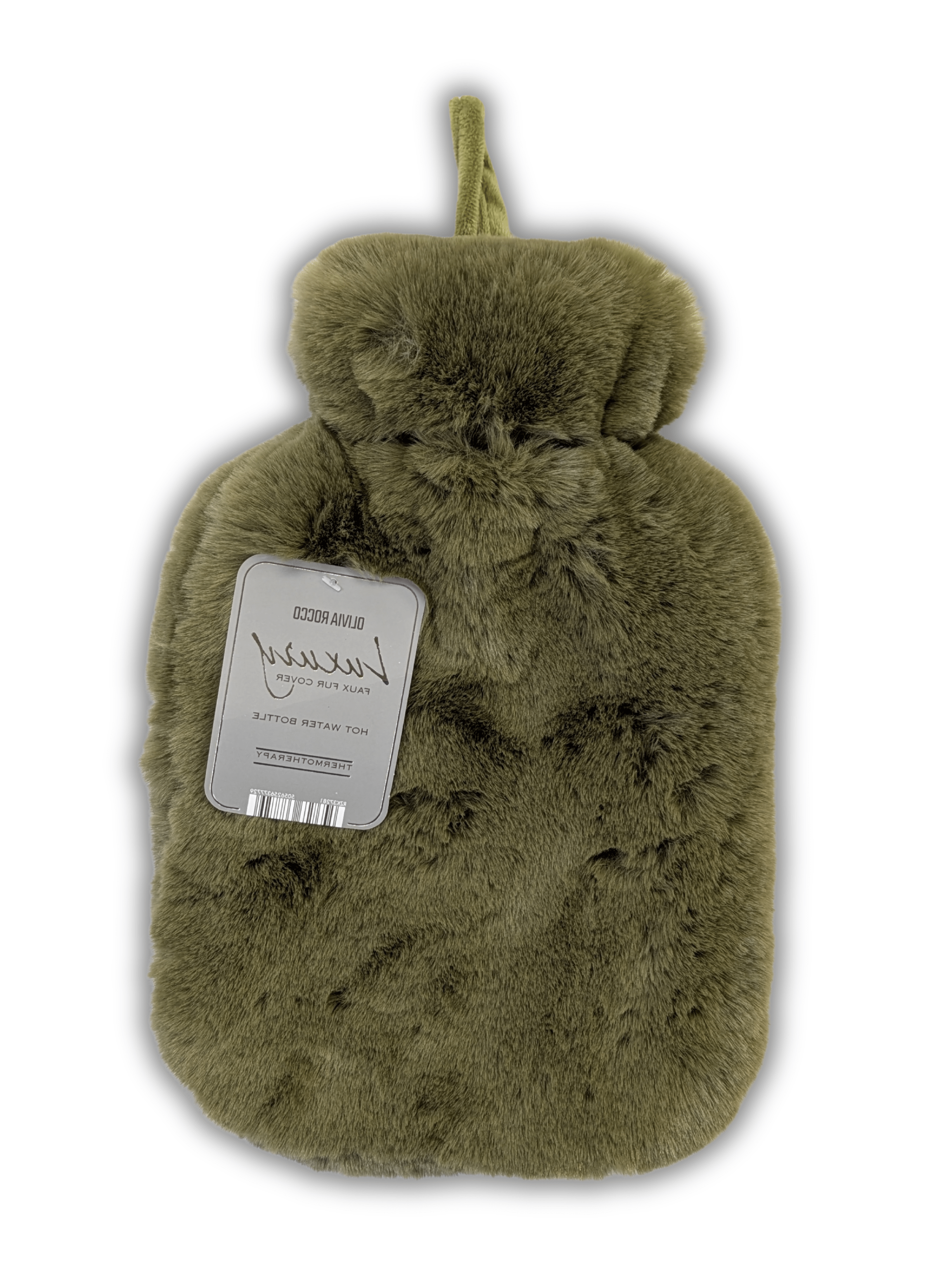 OLIVIA ROCCO Faux Fur Covered 2 Litre Luxury Hot Water Bottle Thermotherapy Natural Rubber UK Safe Tested Winter Warmth Gift for Adults and Kids