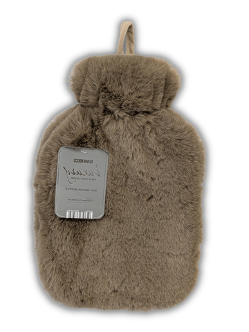 OLIVIA ROCCO Faux Fur Covered 2 Litre Luxury Hot Water Bottle Thermotherapy Natural Rubber UK Safe Tested Winter Warmth Gift for Adults and Kids