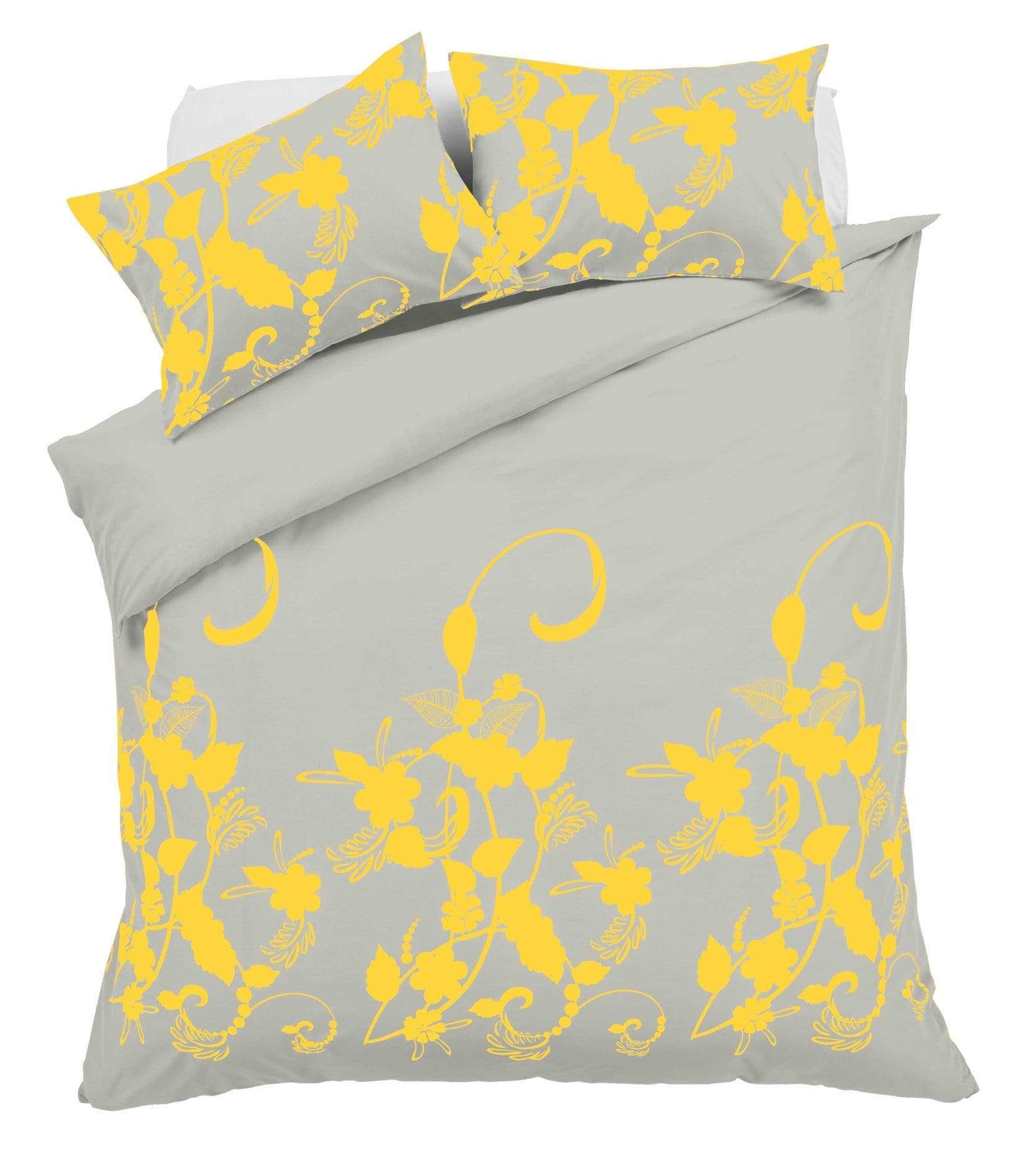 OLIVIA ROCCO Floral Trail Duvet Set Cotton Rich Bedding With Botanical Design Single To Super King OEKO TEX Certified Standard
