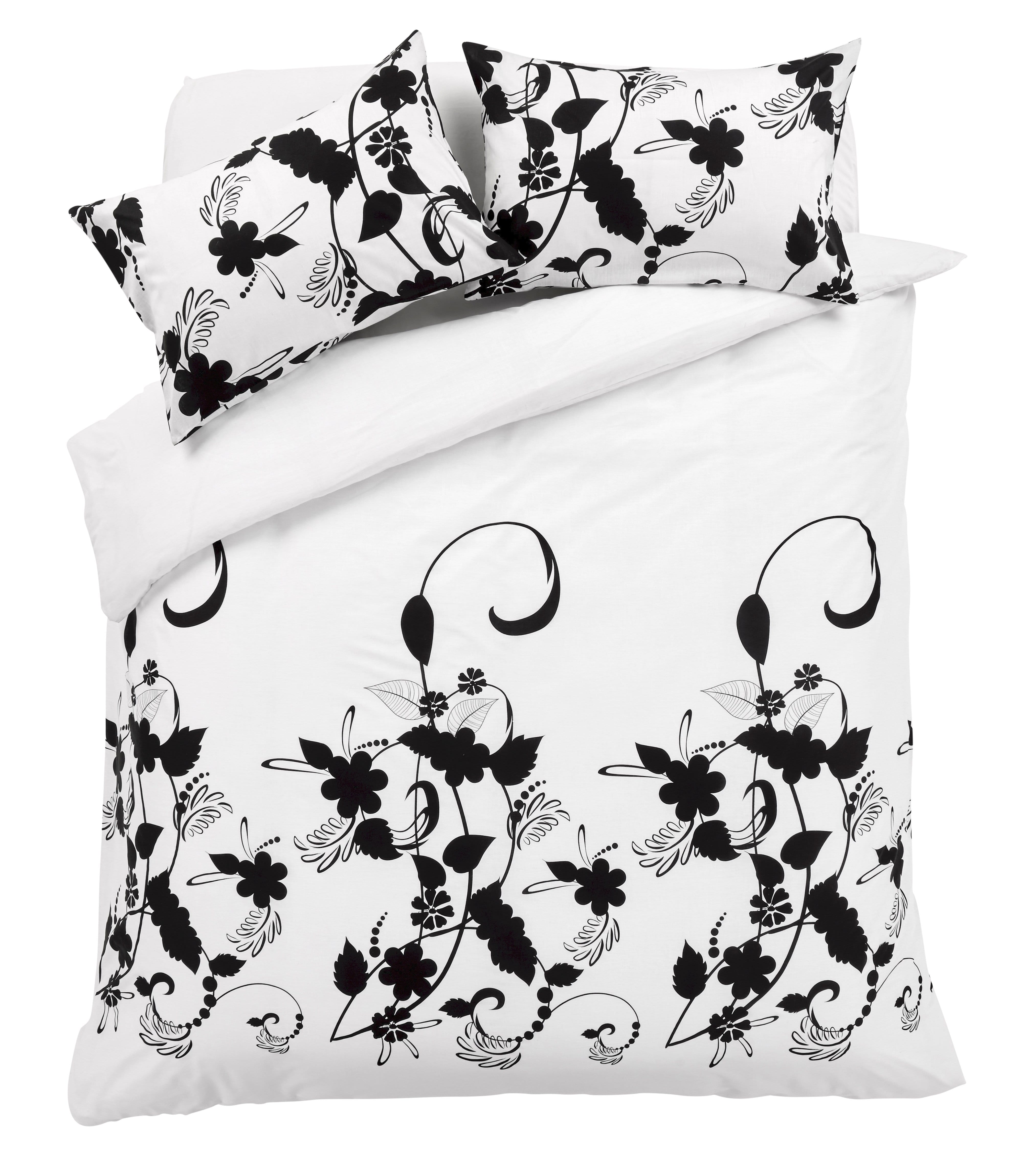 OLIVIA ROCCO Floral Trail Duvet Set Cotton Rich Bedding With Botanical Design Single To Super King OEKO TEX Certified Standard