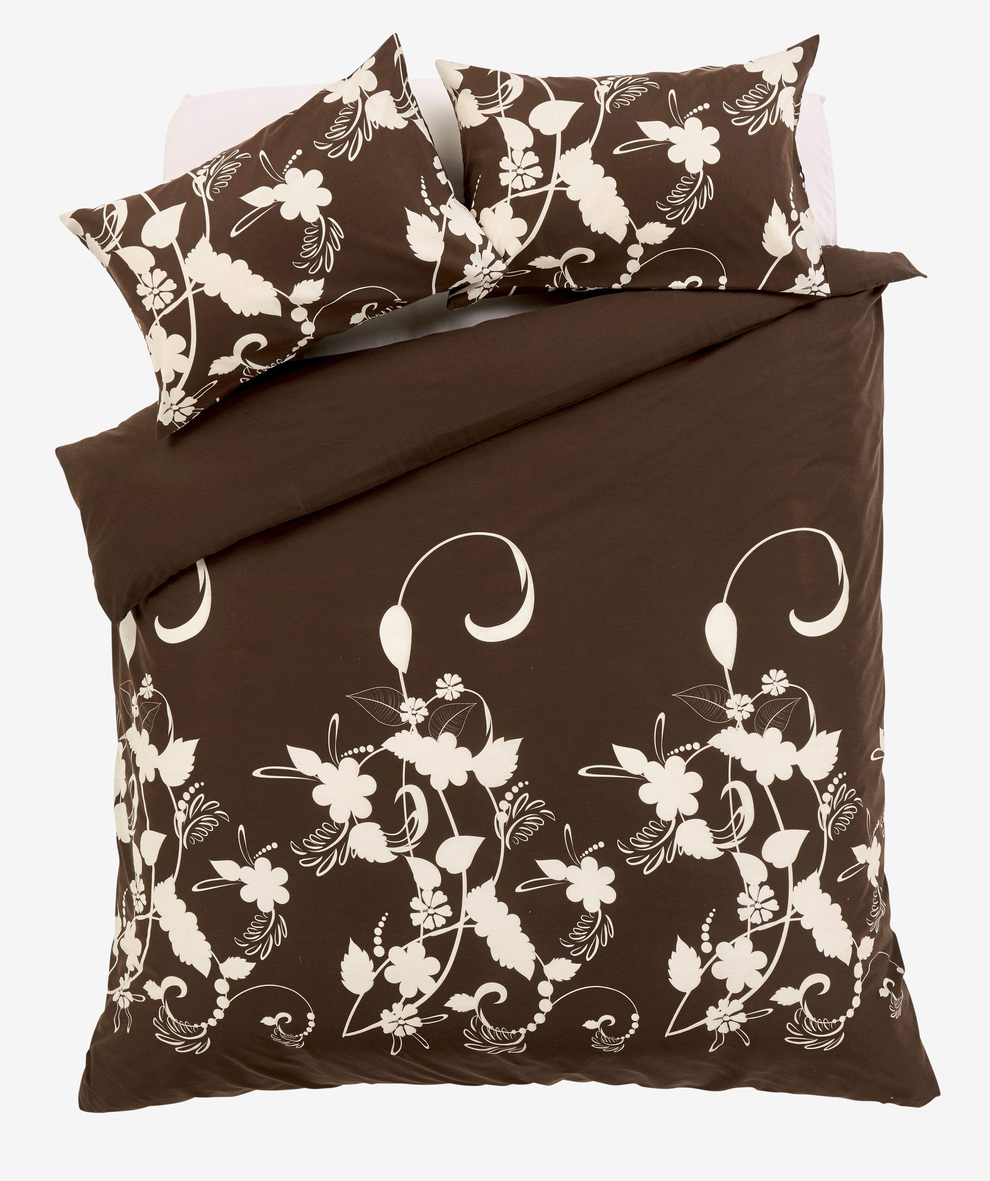 OLIVIA ROCCO Floral Trail Duvet Set Cotton Rich Bedding With Botanical Design Single To Super King OEKO TEX Certified Standard