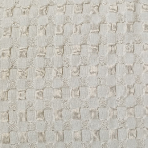 OLIVIA ROCCO Florian Checked Throw Blanket Natural Cotton Bedspread For Sofas Armchairs Settee Couch Beds And Couches Soft Touch
