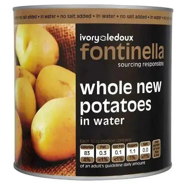 Fontinella Whole New Potatoes in Water 2.5kg (Drained Weight 1.5kg)
