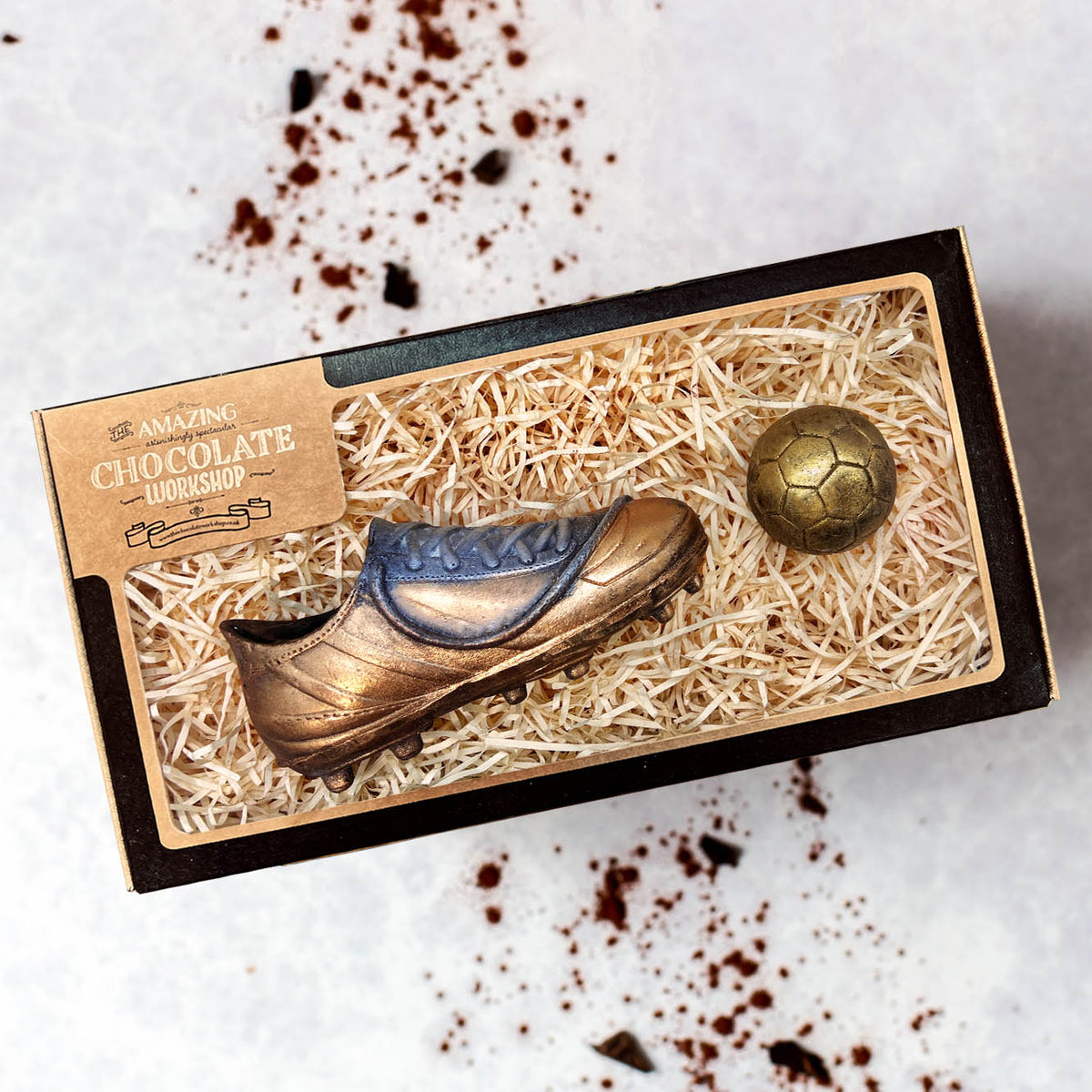 Chocolate Football Boot & Gift Box