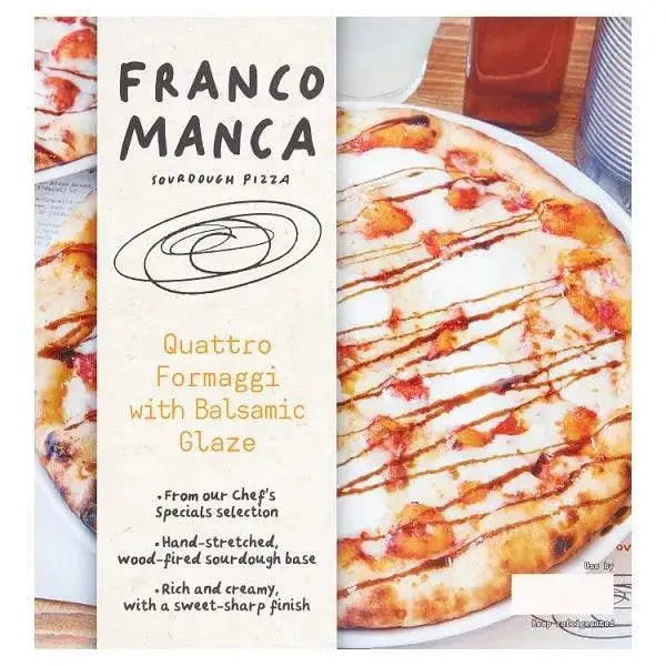 Franco Manca Sourdough Pizza Quattro Formaggi with Balsamic Glaze 454g (Case of 6)