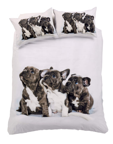 OLIVIA ROCCO Frenchie Cotton Rich Duvet Set With Vibrant Colours And Patterns For Bedroom Transformation Single Double King