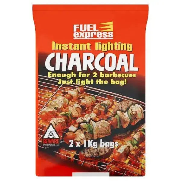 Fuel Express Instant Lighting Charcoal 2 x 1kg (2kg)