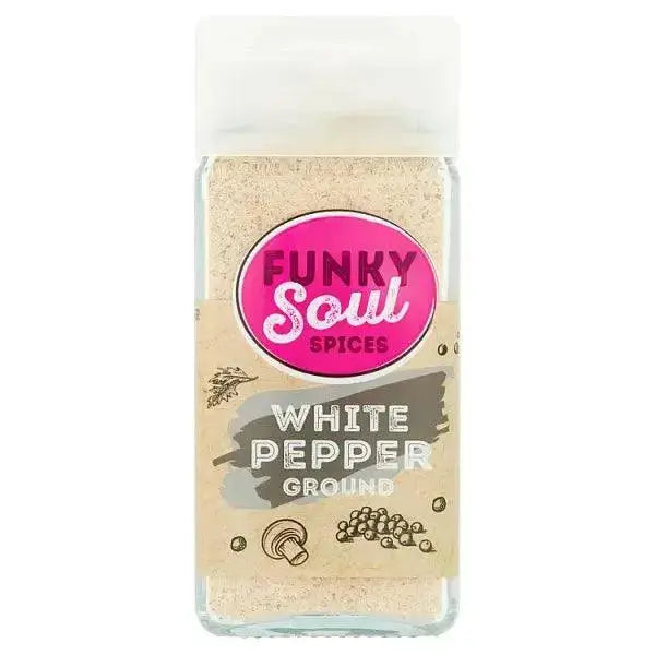 FUNKY Soul SPICES White Pepper Ground 43g (Case of 6)
