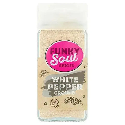 FUNKY Soul SPICES White Pepper Ground 43g (Case of 6)