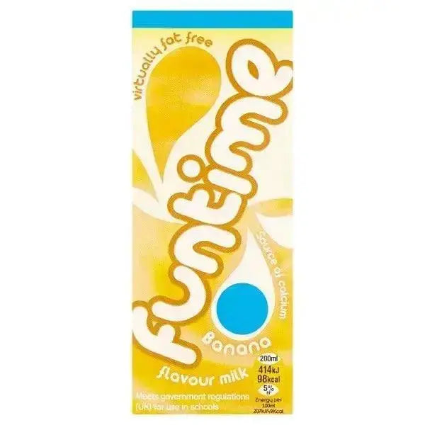 Funtime Banana Flavour Milk 200ml (Case of 30)