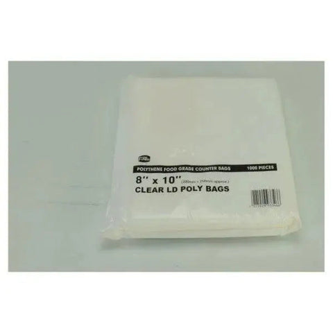 FyNite 1000 Clear Polythene Food Grade Counter Bags