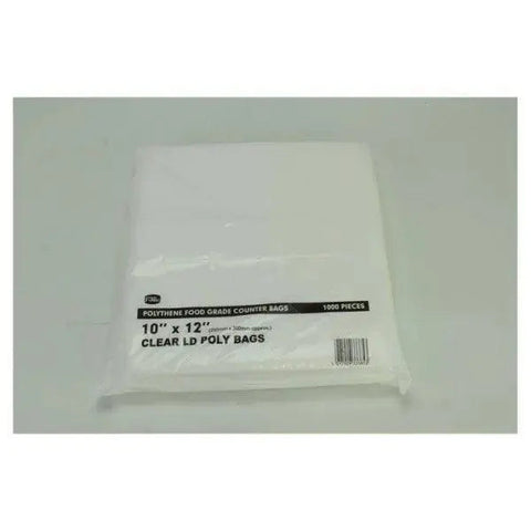 FyNite 1000 Clear Polythene Food Grade Counter Bags
