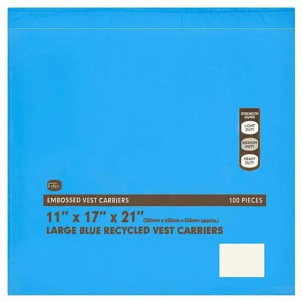 FyNite Large Blue Recycled Vest Carriers 100 Pieces
