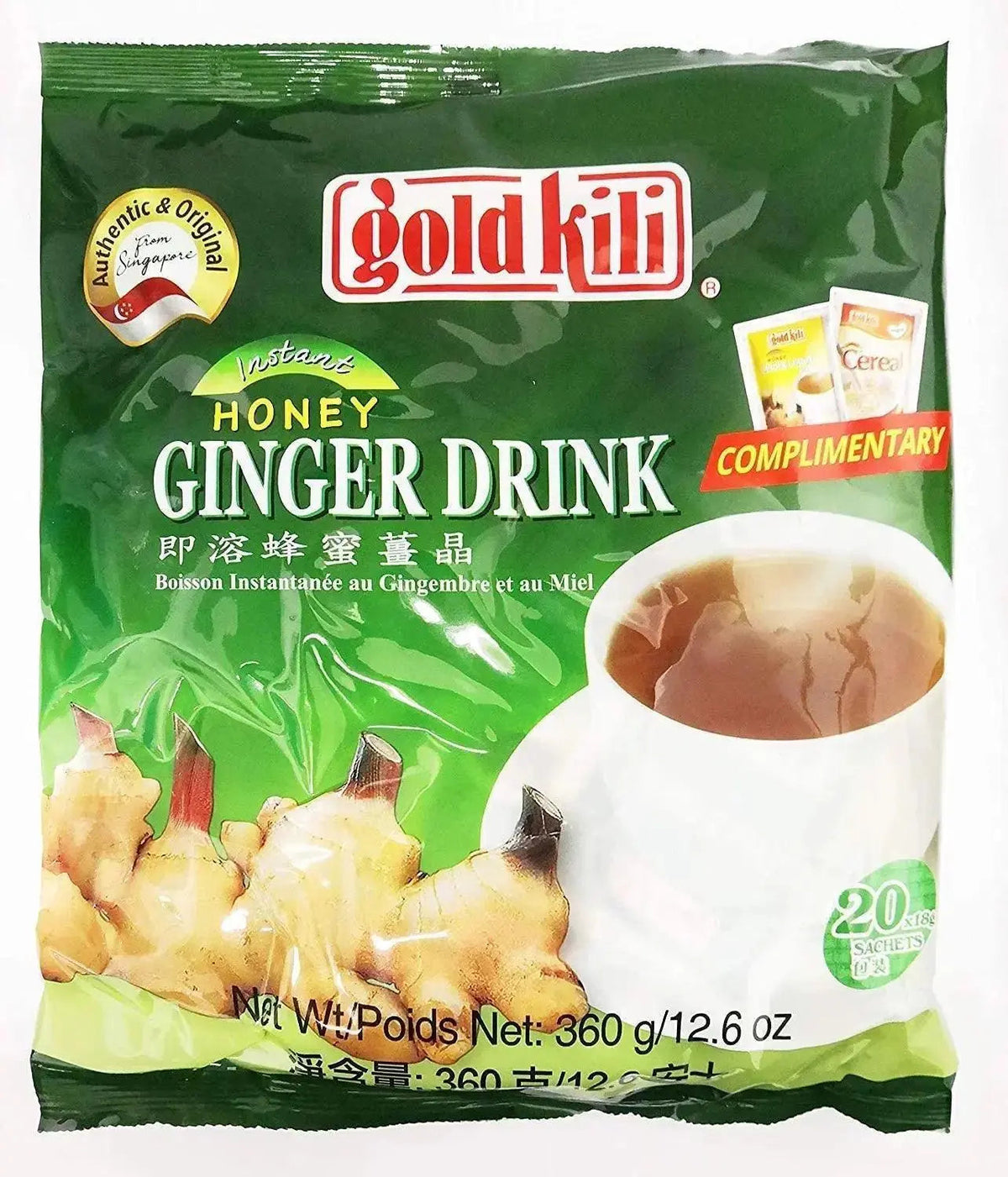 Ginger Drink by Gold Kili, 20 Sachet Total (Pack of 20 Sachets)