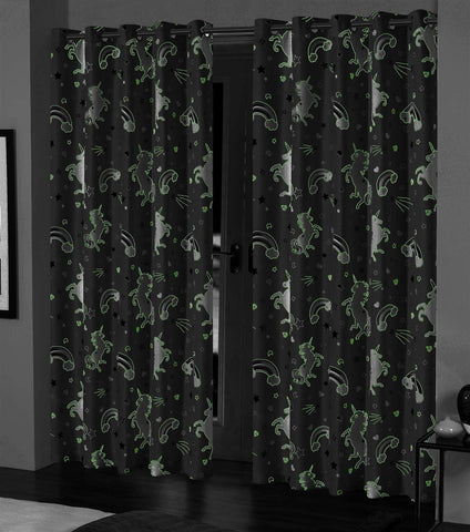 OLIVIA ROCCO Glow In The Dark Blackout Curtains With Thermal Energy Saving Panels For Bedrooms And Home Theaters Noise Absorbing Heavy Thick