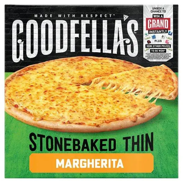 Goodfellas Stonebaked Thin Margherita Cheese Pizza 345g - (Case of 7)