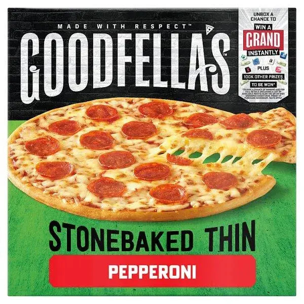 Goodfellas Stonebaked Thin Pepperoni Pizza 332g - (Case of 7)