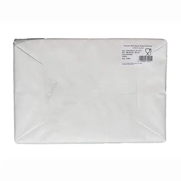 Greaseproof wrapping sheets 9"x14"