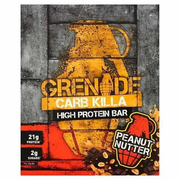 Grenade Carb Killa High Protein Bar Peanut Nutter 12 x 60g (Case of 12)
