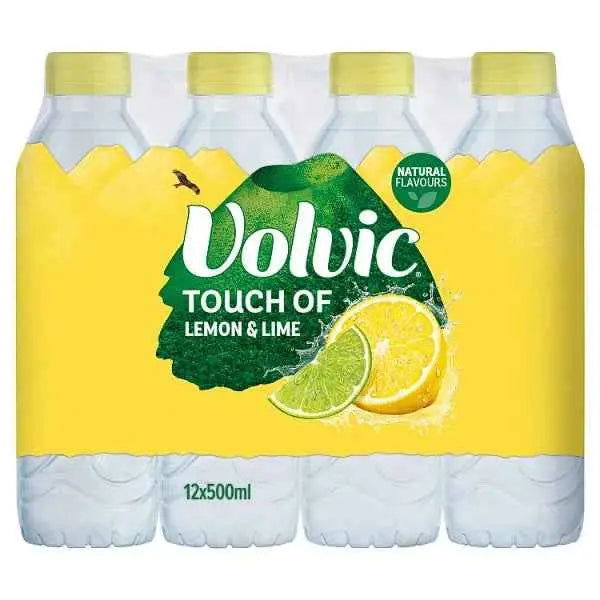Volvic Touch of Lemon & Lime 12 x 500ml (Case of 12)