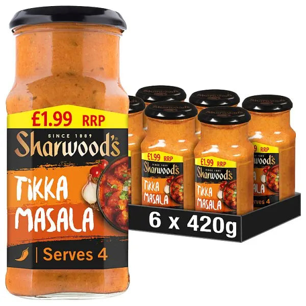 Sharwood's Tikka Masala Cooking Sauce 420g (Case of 6)