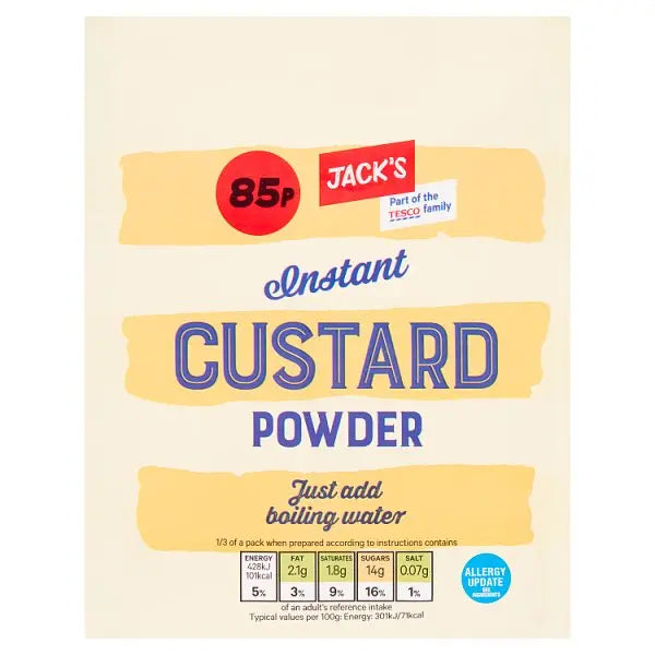 Jack's Instant Custard Powder 72g (Case of 12)