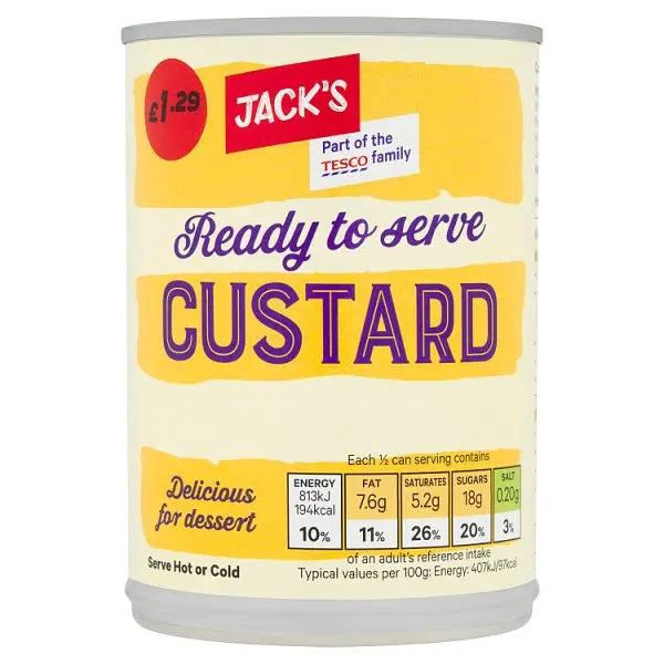 Jack's Custard 400g (Case of 12)