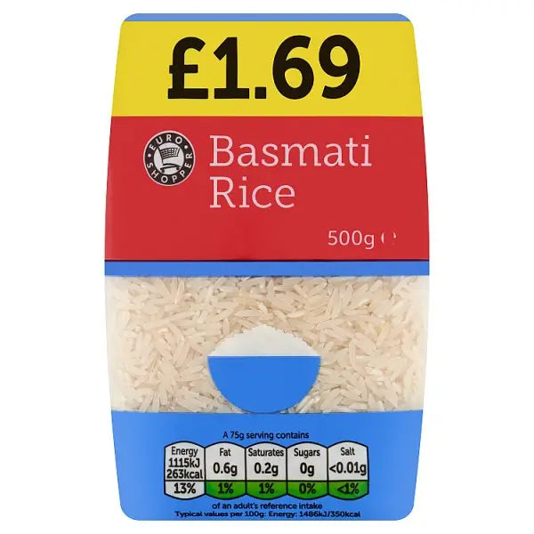 Euro Shopper Basmati Rice 500g (Case of 12)