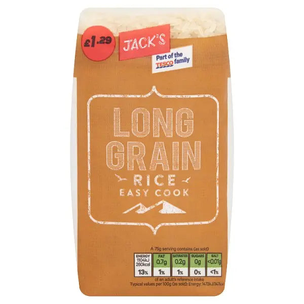 Jack's Long Grain Rice 500g (Case of 12)