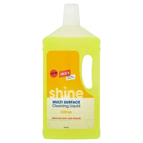 Jack's Shine Multi Surface Cleaning Liquid Citrus 1 Litre (Case of 8)