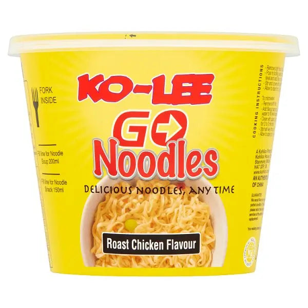 Ko-Lee Go Noodles Roast Chicken Flavour 65g (Case of 6)