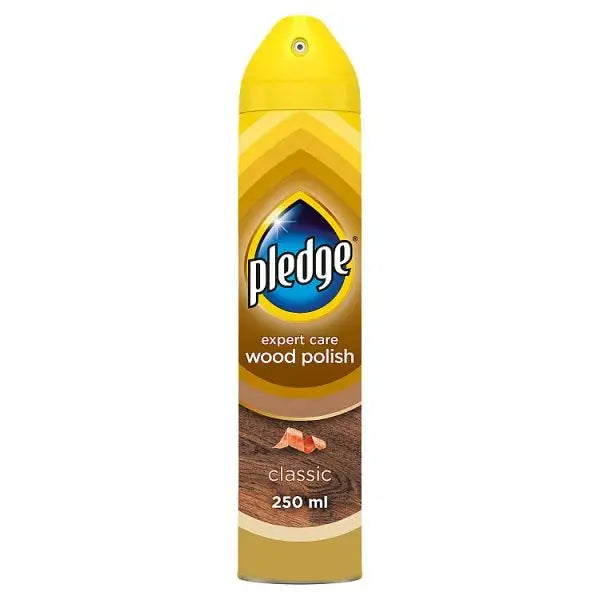 Pledge Expert Wood Care Polish Aerosol Classic 250ml (Case of 6)