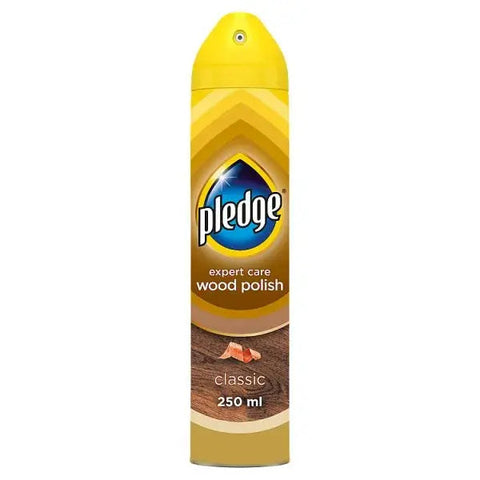 Pledge Expert Wood Care Polish Aerosol Classic 250ml (Case of 6)