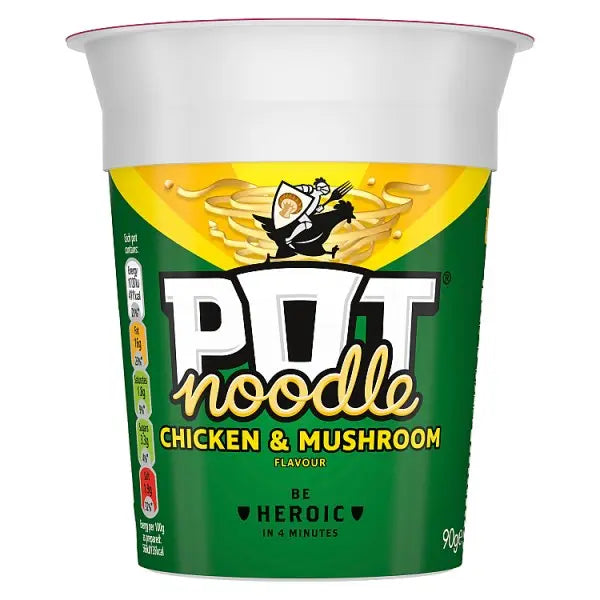 Pot Noodle Standard Pot Noodle Chicken & Mushroom 90 g (Case of 12)
