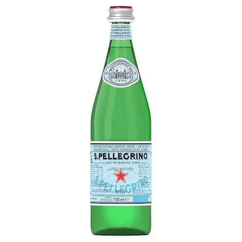 San Pellegrino Sparkling Natural Mineral Water Glass 750ml (Case of 12)