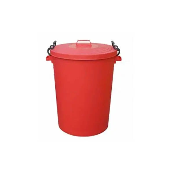 110L Clip Bin with Lid Red